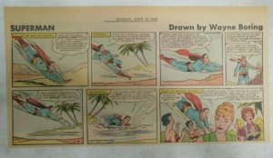 Superman Sunday Page #1131 by Wayne Boring from 6/18/1961 Size ~7.5 x 15 inches