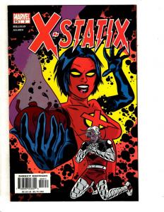 Lot Of 10 X-Statix Marvel Comic Books # 1 Giant Sz 2 3 4 5 6 7 8 9 10 X-Men CR53