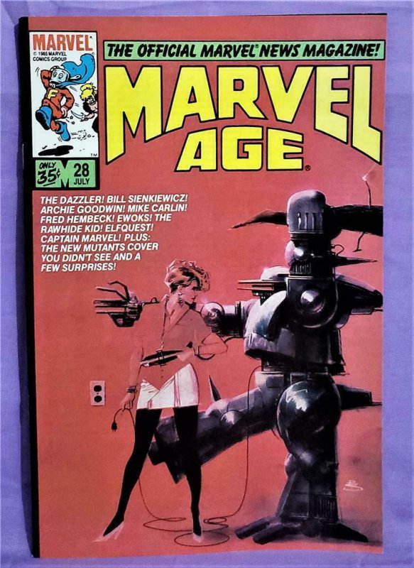 Dazzler MARVEL AGE #28 Bill Sienkiewicz the New Mutants (Marvel 1985)