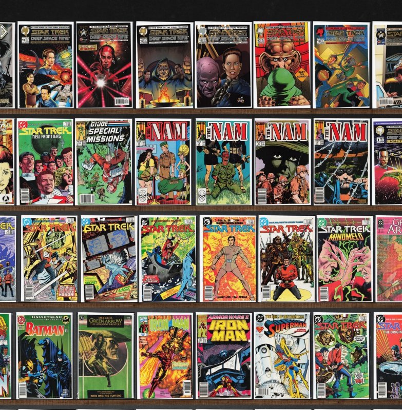 Huge Lot 150+ Comics with Star Trek, Sgt. Rock, X-Men 2099, War & More!