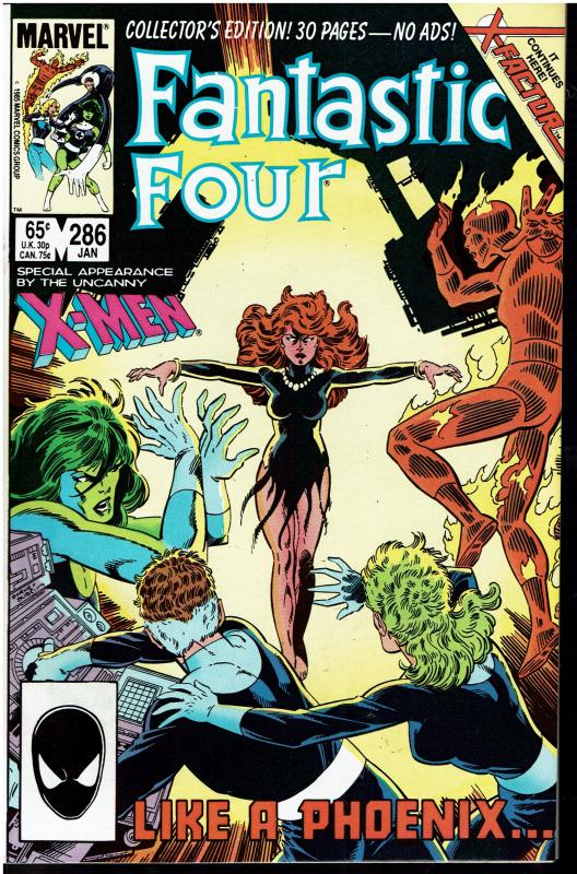 Fantastic Four #286, 9.0 or Better *KEY* 2nd Appearance X-Factor