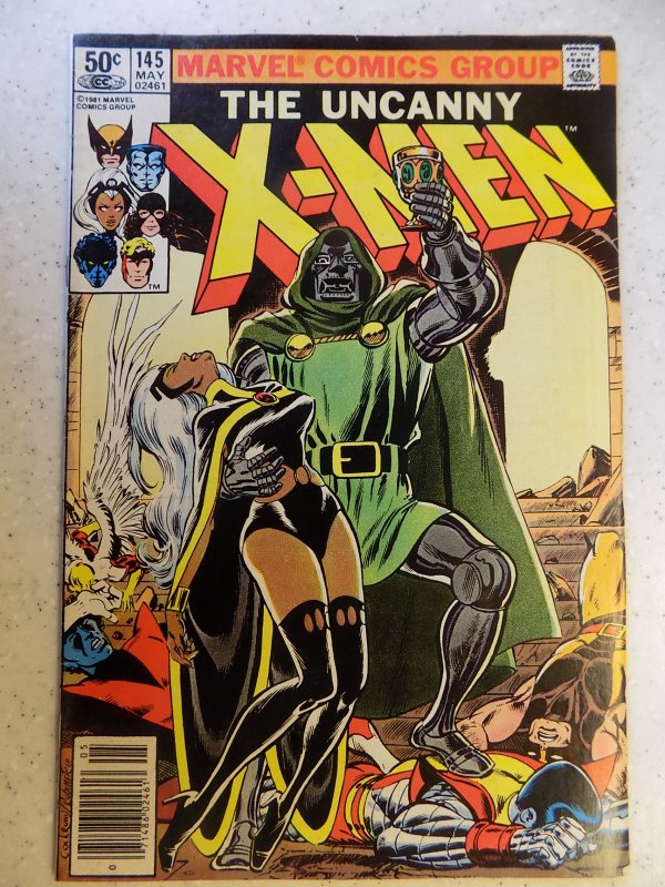 UNCANNY X-MEN # 145 MARVEL BRONZE MUTANTS DR DOOM WOLVERINE VF-