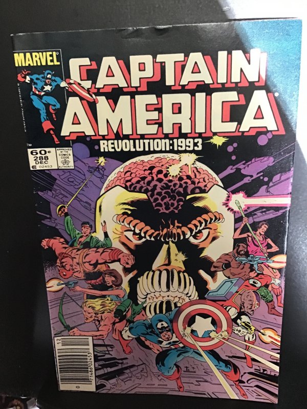 Captain America #288 (1983) high-grade death lucky! VF/NM Wow!