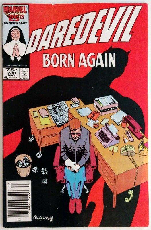 Daredevil #230 NEWSSTAND, Matt Murdock learns that Sister Maggie is his mother