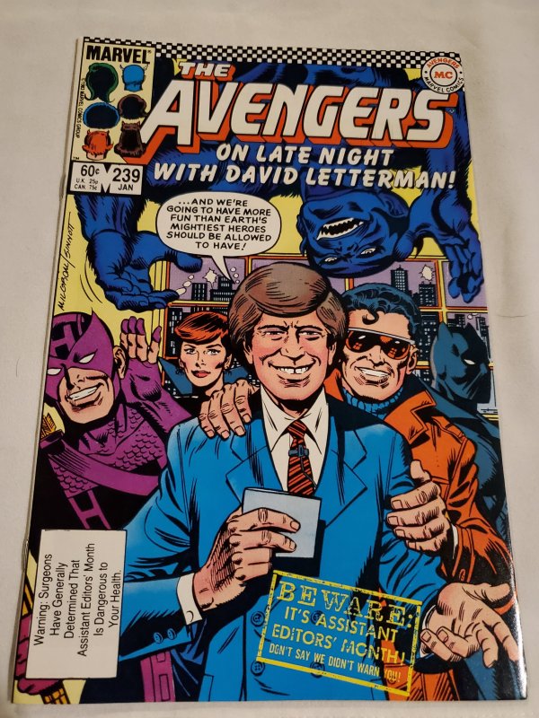 Avengers 239 Very Fine+ Cover by Al Milgrom