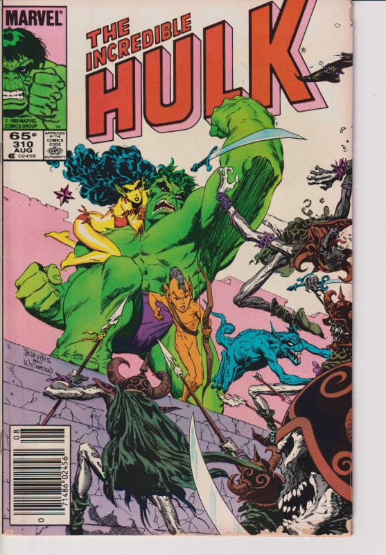 Marvel Comics! The Incredible Hulk! Issue #310!