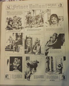 Prince Valiant by Hal Foster Syndicate Proof 11/12/1939  Size 16 x 20 inches