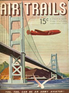 Air Trails 2/1939-C. Heimer cover-Steven Marshall-pulp thrills-VG