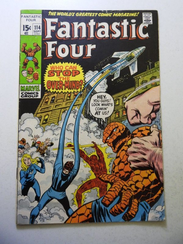 Fantastic Four #114 (1971) VG Condition stain on bc