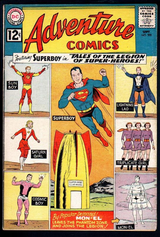 ADVENTURE #300 1961-SUPERBOY-1st LEGION SERIES-SUN BOY-nice