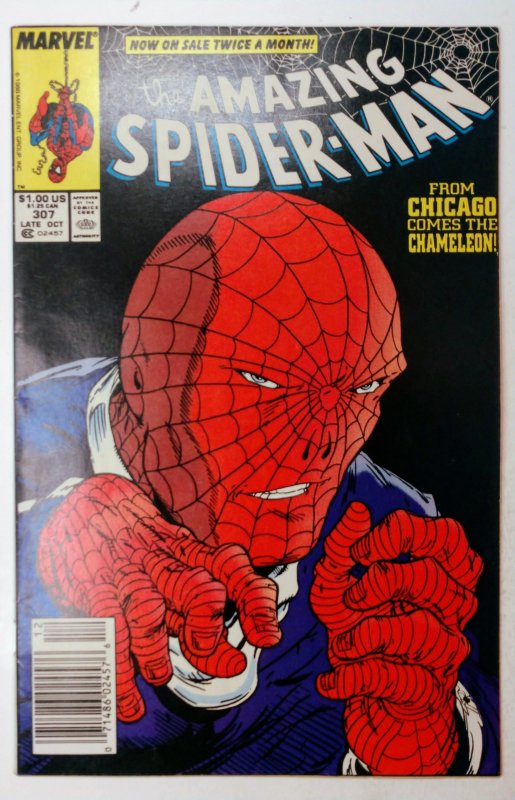The Amazing Spider-Man #307 (7.0, 1988) Origin of Chameleon