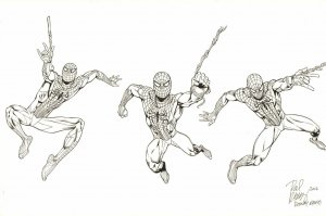 Amazing Spider-Man Movie Costume Merch Art - A - 2016 Signed art by Rodney Ramos