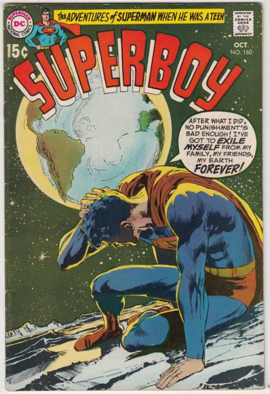 Superboy #160 (Oct-69) FN+ Mid-Grade Superboy