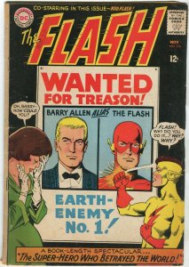 1965 Flash #156 ~The Super-Hero Who Betrayed the World!~ (Grade 4.0) WH