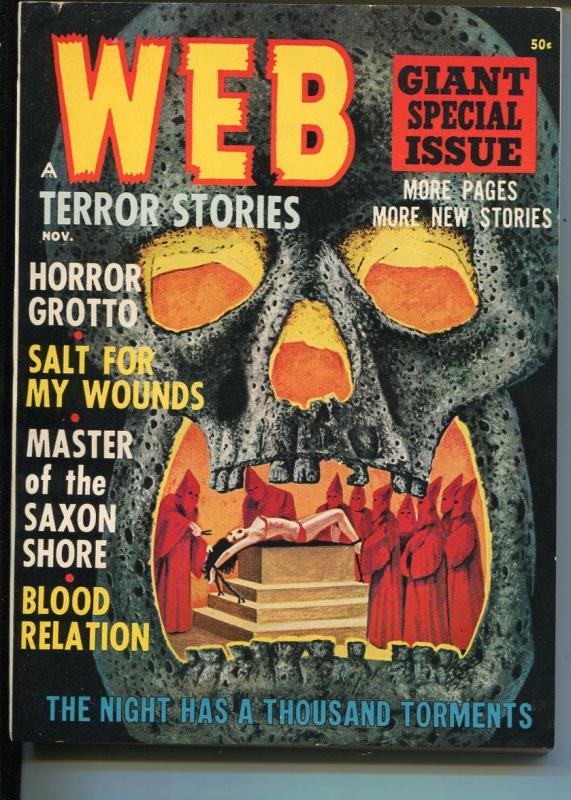 Web Terror Stories 11/1964-weird menace horror-bound babe-pulp thrills-VF/NM