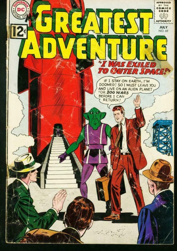 MY GREATEST ADVENTURE #69 ALIENS SCI-FI MENACE 1962  DC FR