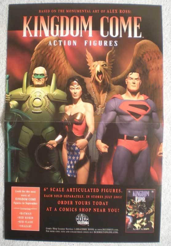 KINGDOM COME ACTION Promo poster, 11x17, 2003, Unused, Superman, Wonder Woman