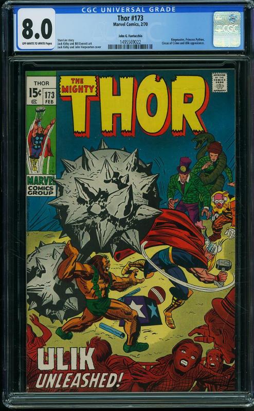 Thor #173 (Marvel, 1970) CGC 8.0