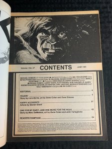 1981 (RAMPAGING) HULK Magazine #27 FN- 5.5 Gene Colan / Last Issue