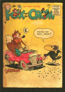 Fox and the Crow #28 1955-DC-Violent humor-Flat tire prank cover-G-