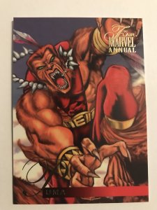 PUMA #63 card : Marvel Annual 1995 Flair NM/M base, Spider-Man