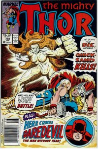 Thor #392 (1966 v1) Daredevil 1st Quicksand  Kevin Masterson VF