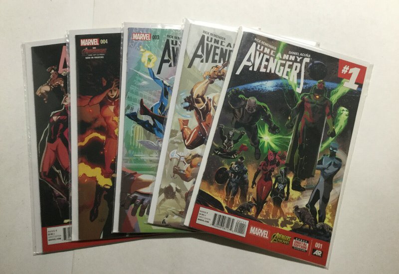 Uncanny Avengers 1-5 1 2 3 4 5 Vol 2 Lot Near Mint Nm Marvel