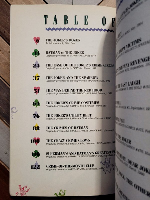 Greatest Joker Stories Ever Told TPB (DC Warner 1988) 2nd Print BATMAN Anthology