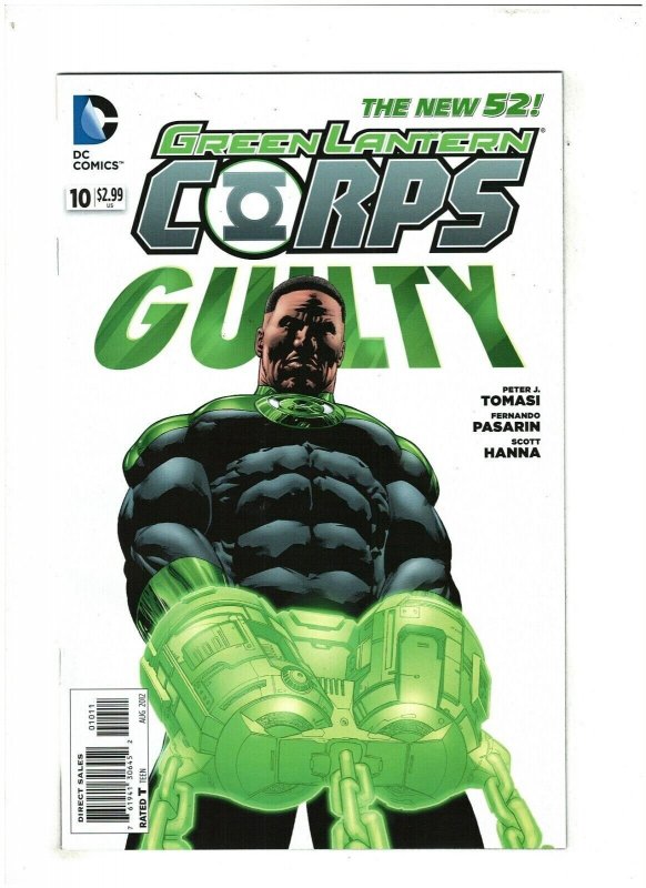 Green Lantern Corps #10 DC New 52 2012 John Stewart Guy Gardner VF 8.0