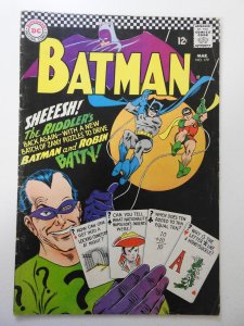 Batman #179 (1966) VG- Condition 3 centerfold wraps detached bottom staple