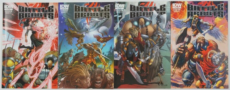 Battle Beasts #1-4 VF/NM complete series - idw comics - dan brereton cover