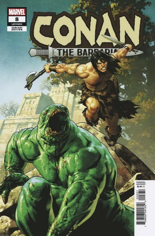 CONAN THE BARBARIAN (2018 MARVEL) #8 VARIANT 1:25 SAIZ PRESALE-07/31