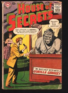 House of Secrets #16 1959-DC-gorilla genius cover-Gorilla genius cover-early ...