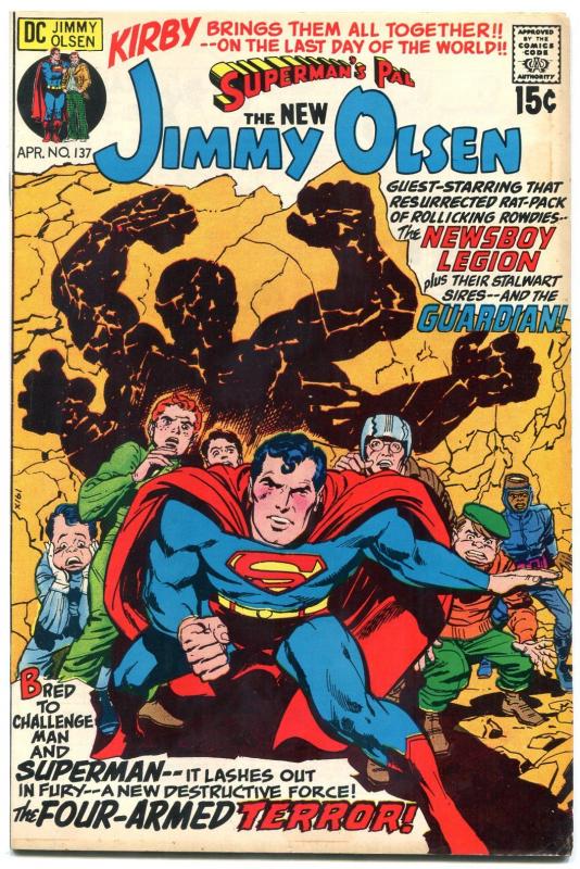 SUPERMAN'S PAL JIMMY OLSEN #137 1971 DC COMICS GUARDIAN VF