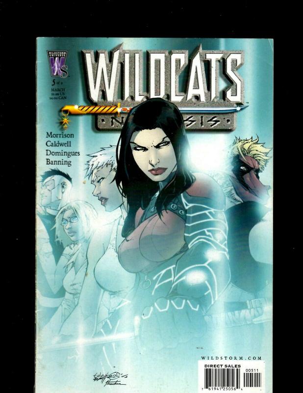 Lot of 9 Wildcats Nemesis Wildstorm Comic Books #1 2 3 4 5 6 7 8 9 J398 