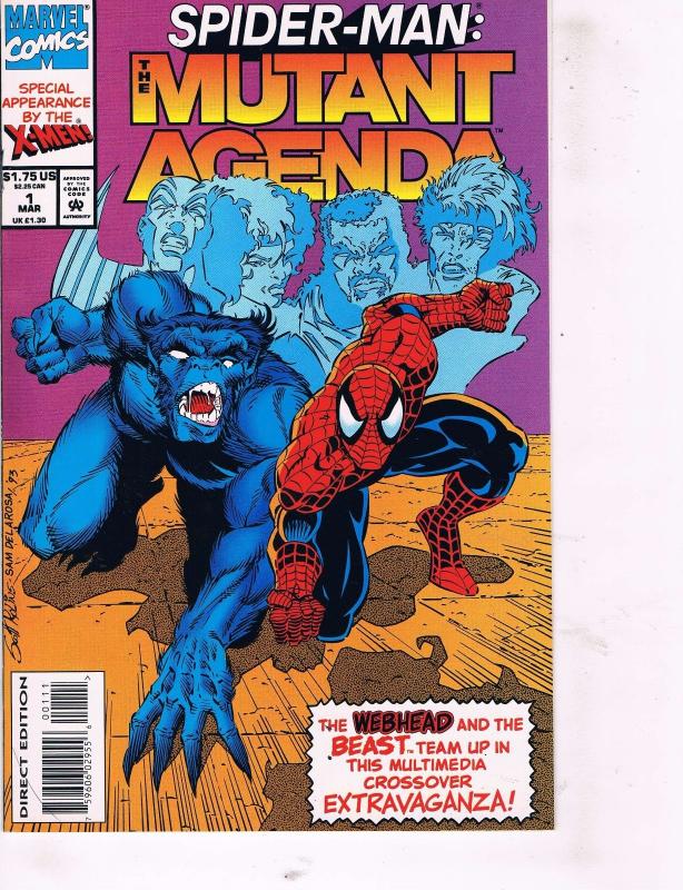 Spider-Man The Mutant Agenda Marvel Comic Books # 0 1 2 3 Beast X-Men TW25