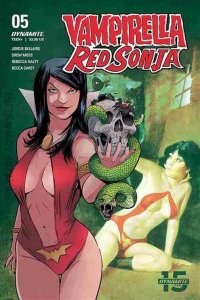 VAMPIRELLA RED SONJA (2019 DYNAMITE) #5 VARIANT CVR F MOSS THEN & NOW