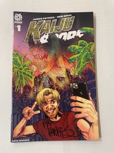 Kaiju Score # 1 NM Variant Cover Aftershock Comic Book SIGNED Tony HARRIS 3 J262