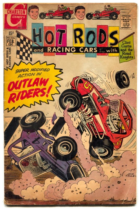 Hot Rods and Racing Cars #106 1970- Charlton Comics VG 