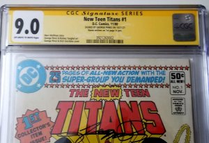 New Teen Titans #1 (1980 v1) Signed George Perez CGC 9.0 SS FREE SHIPPING