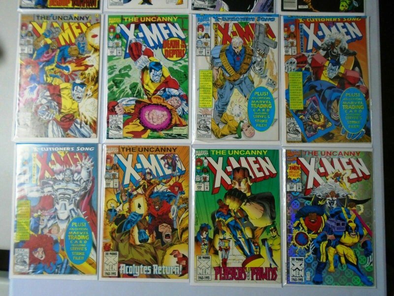 X-Men Lot 24 Different, From:#253-300, Average 8.0 VF Range 6.0-UP (1989-1993)