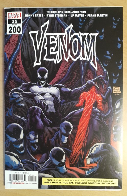 Venom #35 stegman variant signed w/coa by phillip kennedy johnson inside cover