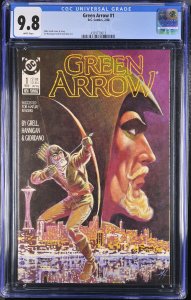 Green Arrow-#1 CGC 9.8 1988-mike grell-4393770015