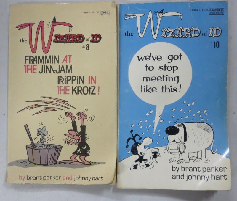 JOHNNY HART PAPERBACK LOT! 13 BOOKS! Wizard of ID, B.C. BC! Brant Parker