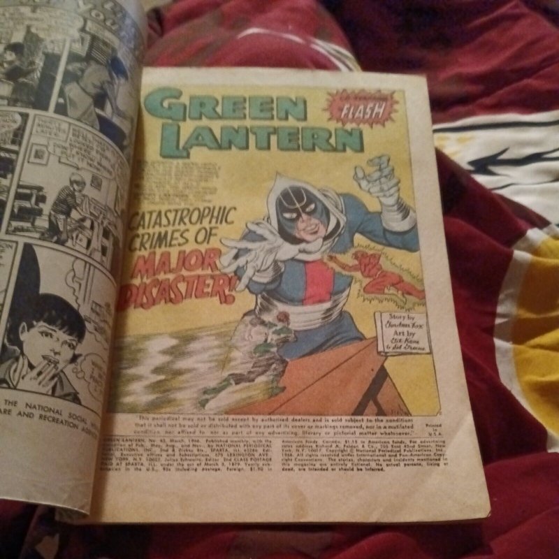 GREEN LANTERN 43 DC comics 1ST APPEARANCE MAJOR DISASTER FLASH CAROL FERRIS 1966