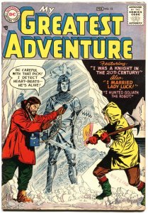 MY GREATEST ADVENTURE #13-1957--I HUNTED GOLIATH THE ROBOT---DC-SCI FI---RARE