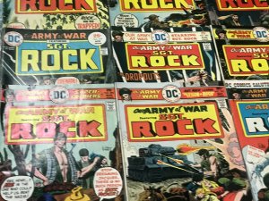 OUR ARMY AT WAR#252-300 VG-VF LOT (20 BOOKS) SGT. ROCK 1972 DC BRONZE AGE COMICS