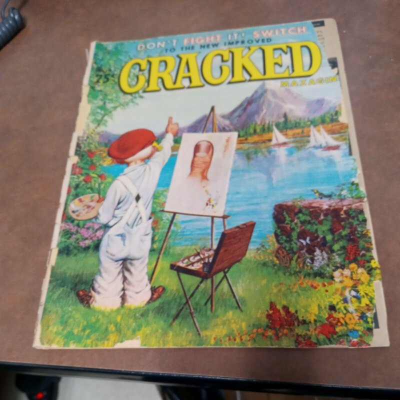 Cracked #38 silver age magazine 1964 teen humor offensive mad crazy joke book