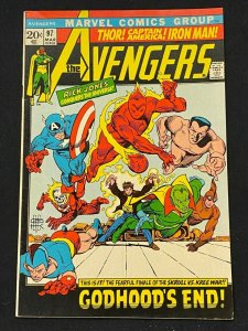 Avengers (1963) #97 FN/VF (7.0) Timely Heroes Kree-Skrull War Part 9 of 9