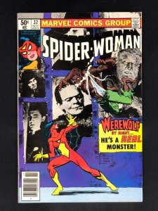 Spider-Woman #32 (1980) NM- Crossover App of Werewolf By Night